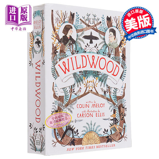 【中商原版】荒野丛林 第1部 荒野 Carson Ellis插画 Wildwood 英文原版 Colin Meloy 奇幻冒险小说 商品图0