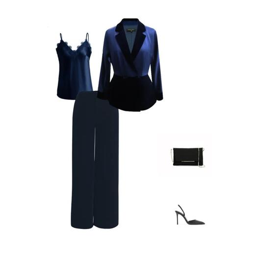 定制—舒适风—麻缎贴边醋酸直筒裤— 时尚通勤阔腿长裤  1704006 商品图2