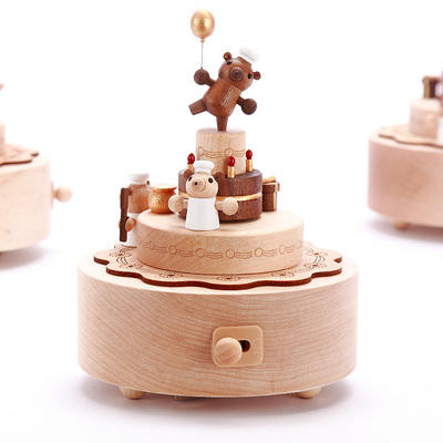 wooderfullife  音乐盒  小熊蛋糕 KT蛋糕 商品图1