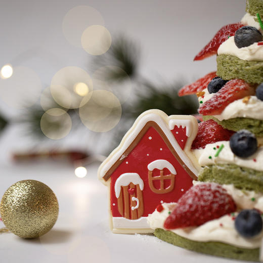 即将下架！2023新品「瑞雪圣诞树」双莓抹茶裸蛋糕（草莓&蓝莓）｜内含：圣诞玩具1份！ 商品图2