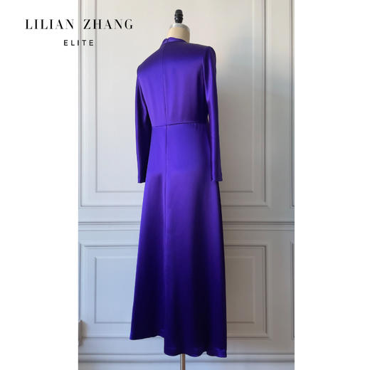 定制——高宴会定轻奢——Lady挚爱蓝色优雅普罗旺斯轻礼服裙 2301018 商品图2