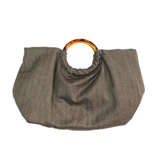 HUJI祤集Noble手提包插画经典人字纹 商品图1