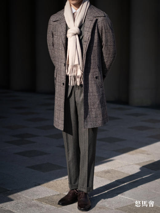 阿拉善白绒纯山羊绒水波纹围巾「纯色12款」 商品图10