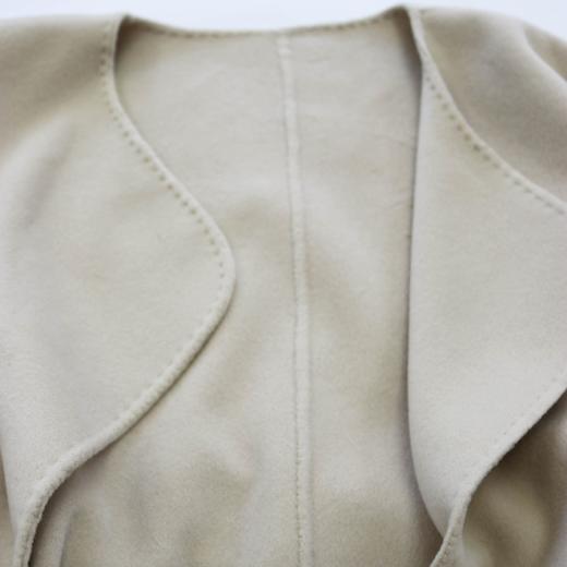 翻领系带款--羊毛羊绒大衣 - 轻奢百搭时尚中长款外套  1906304 商品图2