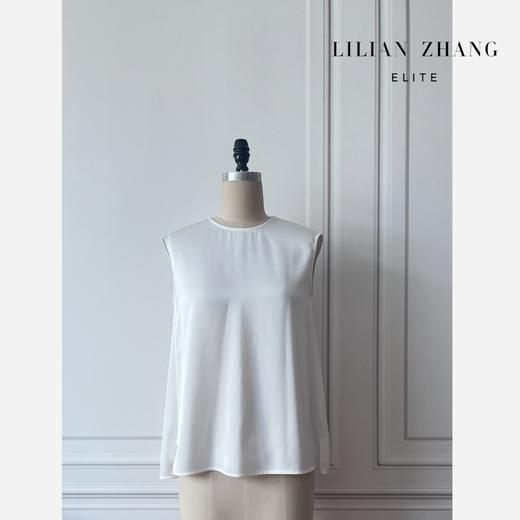 漫步都市--简约通勤时尚一衣多穿无袖宽松纯色背心上衣   2202016 商品图0