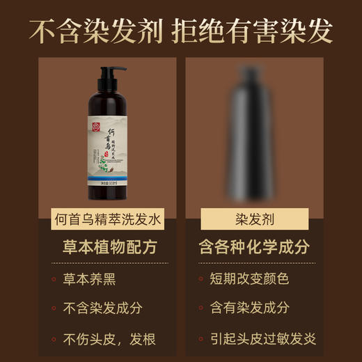 【第2瓶半价】广药白云山何首乌洗发水  500ml/瓶 商品图7