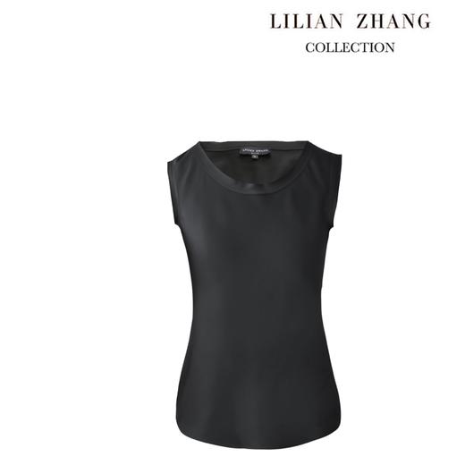 女士打底百搭-夏季简约-休闲舒适纯色圆领外穿毛边背心   2102032 商品图3