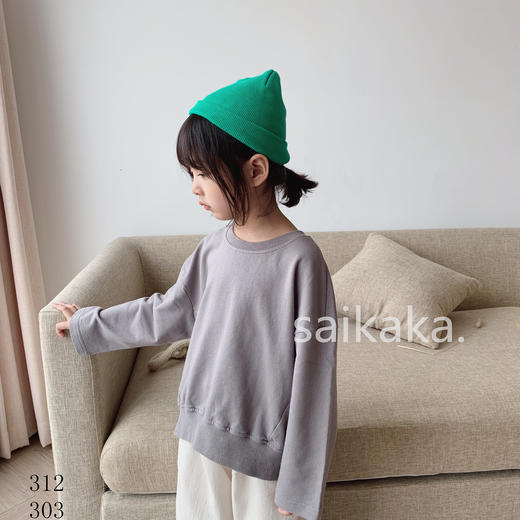 WT312背开叉卫衣   100-140 商品图1