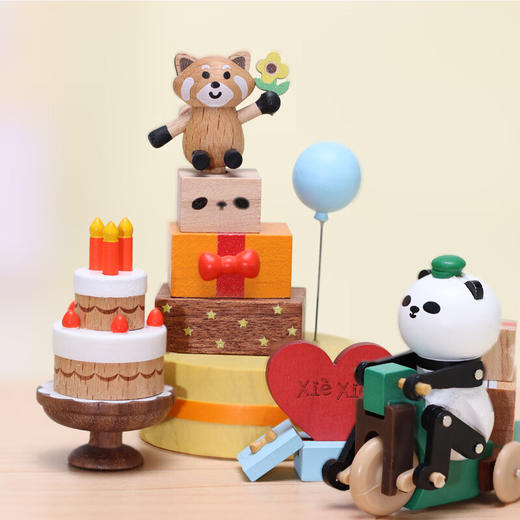 wooderfullife 音乐盒 邮差熊猫生日 商品图4
