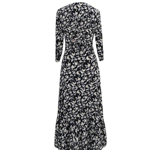 定制—法式V领气质—时尚清新碎花裙-度假风 印花连衣裙  2001039 商品图1