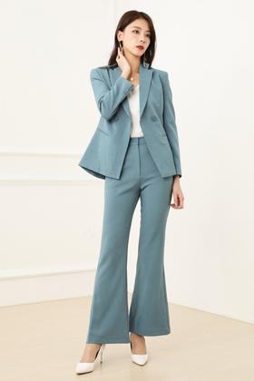 Le Malene 职业西装套装喇叭裤套装 13634