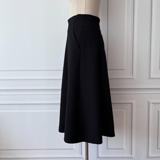 衣橱新宠-法式浪漫、罗马假日A摆半裙-高腰显瘦 优雅纯色 2203038 商品图3