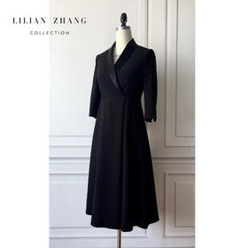 经典重现—轻奢、Lday挚爱、轻职场连衣裙、黑色收腰气质礼服2201106