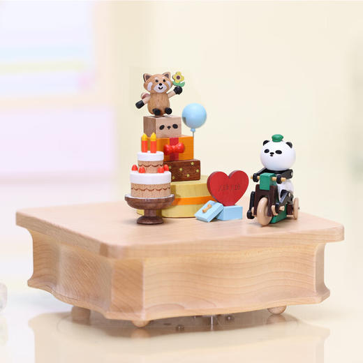 wooderfullife 音乐盒 邮差熊猫生日 商品图5