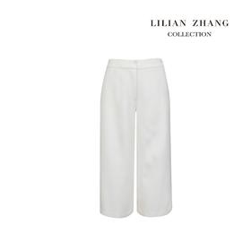 定制—轻奢极简 —中高腰9分绵羊毛阔腿裤百搭宽松九分裤 2104037