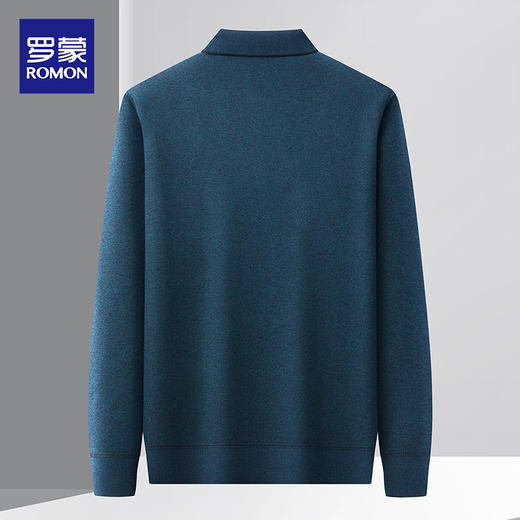 27DKYP927R【加绒加厚】罗蒙秋冬保暖毛衣含羊毛假两件加绒毛衣男针织衫男保暖加绒衬衫男毛衣 商品图9