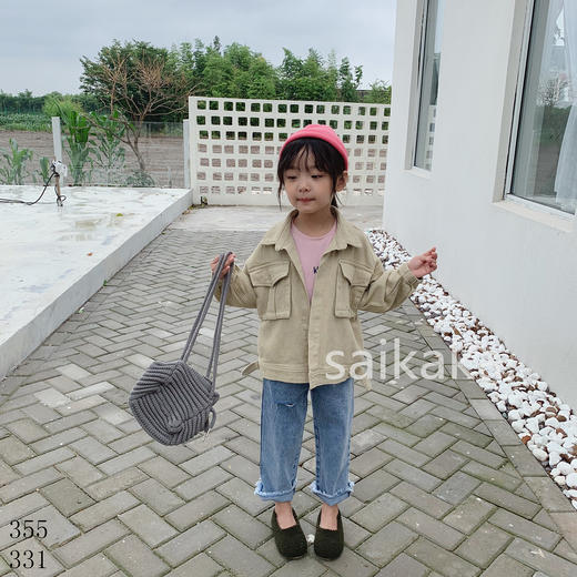 KZ331开洞毛脚牛仔裤   100-140 商品图1