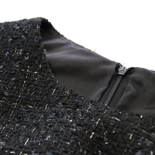 赫本风圆领小香风A摆背心裙 - 优雅轻奢复古风修身马甲裙 2101047 商品图3