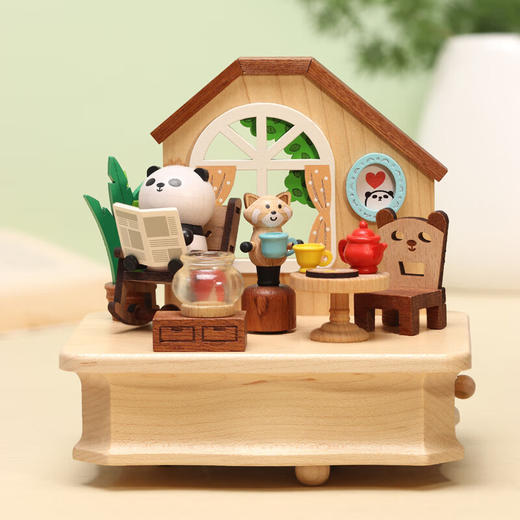 wooderfullife  音乐盒 熊猫生活 商品图1