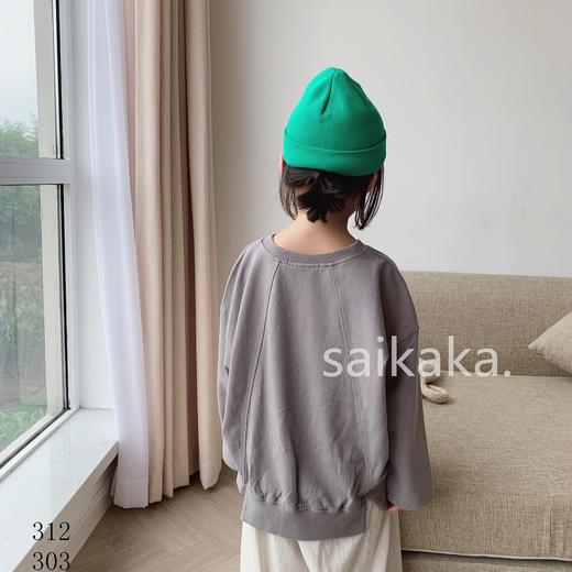 WT312背开叉卫衣   100-140 商品图3