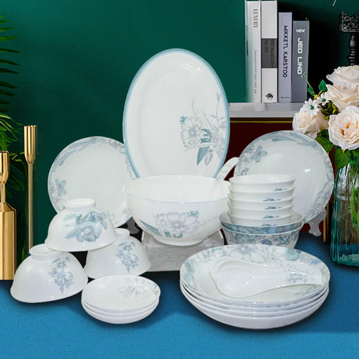 凡瑞斯花之影30头8人用骨瓷餐具 商品图3