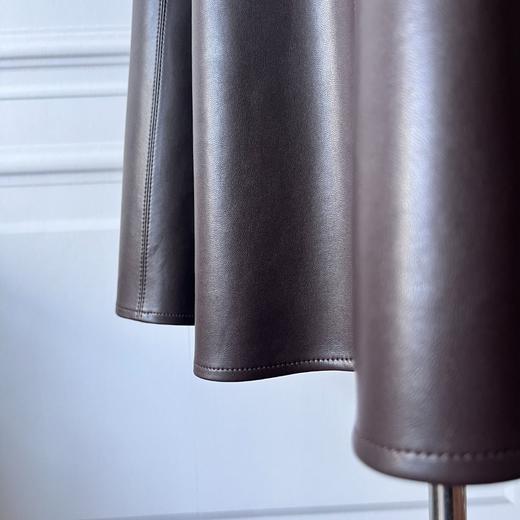 定制——Lady挚爱——秋冬中高腰仿羊皮手感的A摆气质半裙 2203024 商品图3