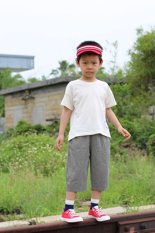 KZLM19087 男女童通用条纹裤子80-120 商品图1