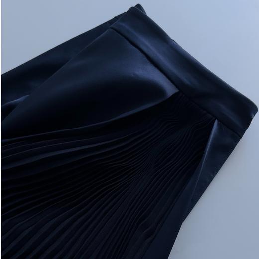 定制—accordion—精致优雅—缎面复古风琴褶气质半裙    2303998 商品图1
