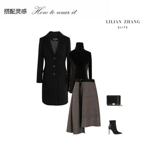 定制--高定西装中长款羊毛大衣 - 通勤保暖休闲商务外套 1706009 商品图2