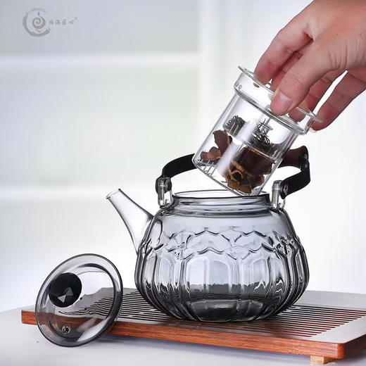茶具茶壶LCH022璃匠莲花蒸者壶 商品图1