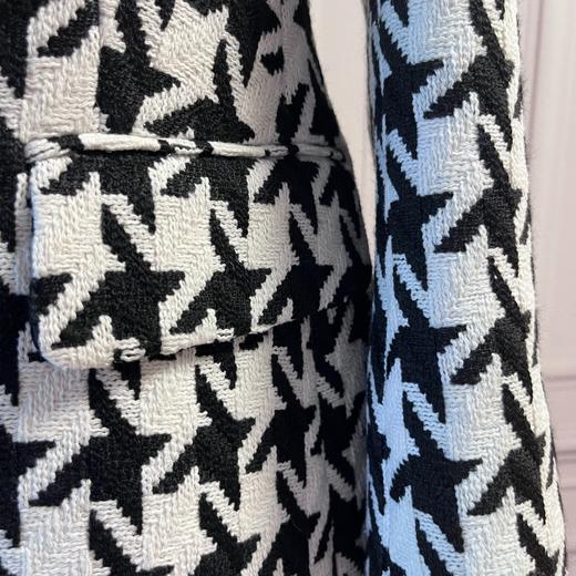 定制—Vintage—Lady挚爱、英伦风千鸟格修身黑白西装外套2205026 商品图4