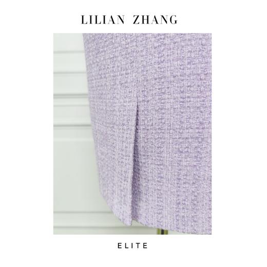 2301114-E-定制—收藏级—风格永存—温婉娴雅薰衣紫轻奢法式连衣裙 商品图2