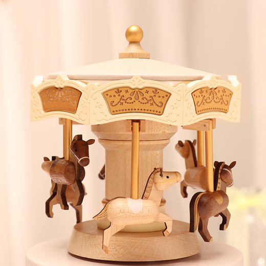 wooderfullife  音乐盒 旋转木马 商品图2