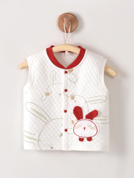 【福星小兔保暖马甲】宝宝马甲儿童春秋季婴儿背心薄纯棉马夹秋冬小童男女婴幼 儿坎肩 商品图1