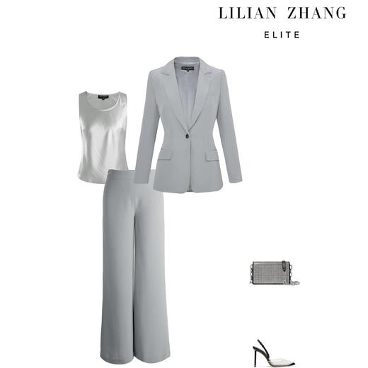 醋酸直筒阔腿裤-时尚显瘦垂感通勤宽松春夏秋休闲长裤 1704037 商品图2