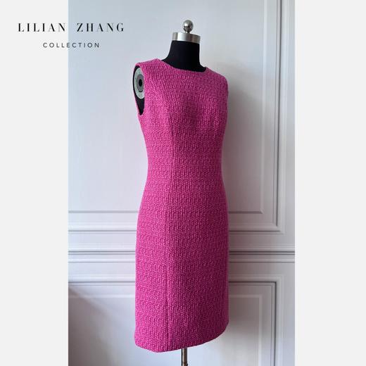 Lady挚爱、中GU风粗花呢马甲连衣裙 - 圆领小香风中长裙 2201091 商品图1