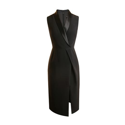 缎面青果领礼服裙 - 轻奢无袖优雅通勤名媛风礼服连衣裙  1900004 商品图0