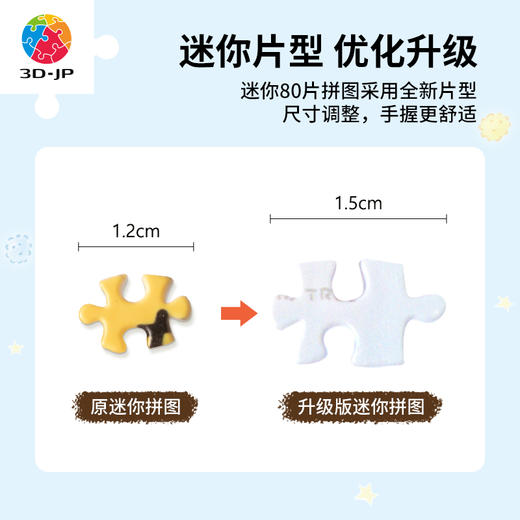 【折扣商品 不退不换】80片 迷你拼图 Q1150 面包树疗愈系列-亮晶晶的东西 商品图3