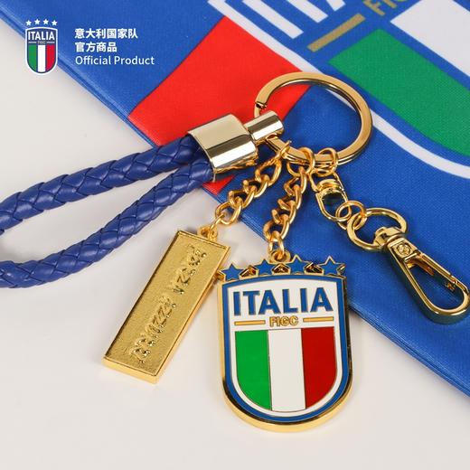 意大利国家队官方商品 | 双面队徽蓝金钥匙链足球徽章球迷 商品图1