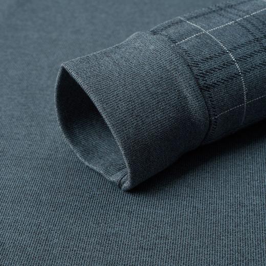 【加绒加厚】罗蒙秋冬男装加绒加厚衬衫领假两件慵懒毛衣男冬季针织衫 商品图8