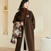【剩L】米思阳冬季新款时尚气质毛呢外套系带收腰加厚羊毛大衣女3368 商品缩略图0