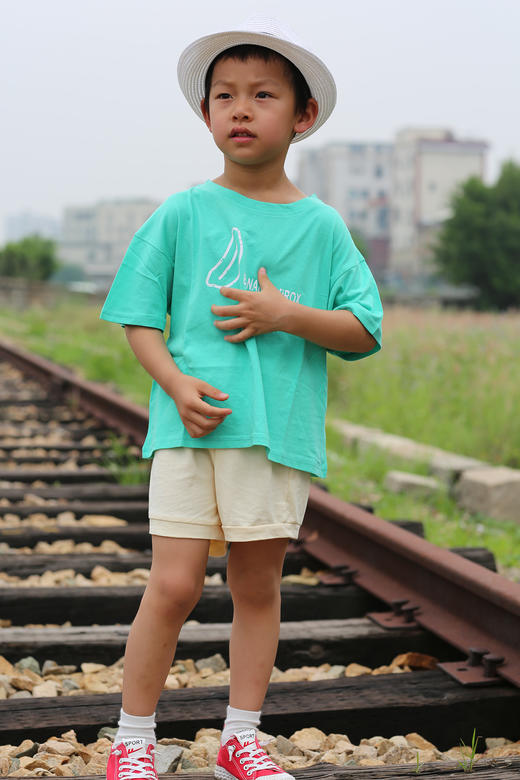 SYLM251男女童通用香蕉T恤80-120 商品图3