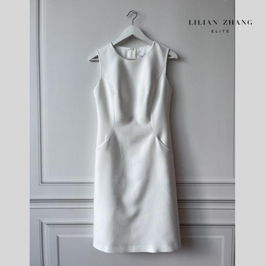 象牙塔里的浪漫--法式极简A廓形高腰无袖修身气质连衣裙  2201087 商品图2