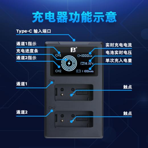 沣标DC计量屏显双槽充电器 商品图4