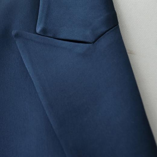 定制—“奢华风”优雅缎面拼接修身显瘦通勤百搭西装外套 2005017 商品图3