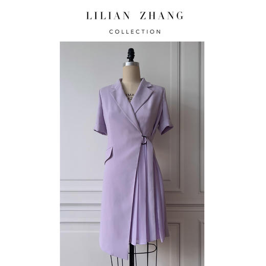 定制—职场漫谈——Lady挚爱——轻职场醋酸西装小众连衣裙夏季2301999 商品图0
