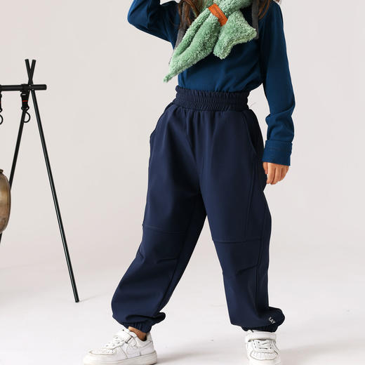 VONBONKIDS 亲子升级版软壳防水一体绒防寒裤 2356 商品图7