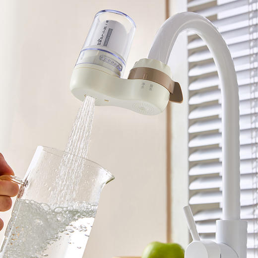 【小程序】小熊龙头净水器 CX-E0031 白色 透明盖 陶瓷+活性炭 1芯装 商品图3