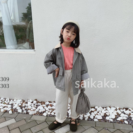 KZ303 双扣直筒裤 100-140 商品图2