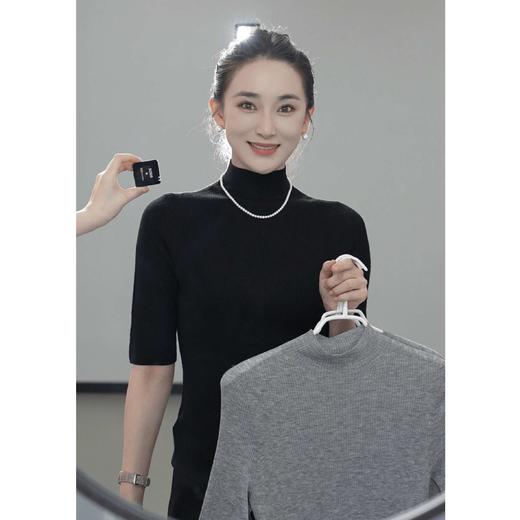 半高领纯色中袖显瘦百搭打底衫秋冬 时尚圆领爆款羊毛套衫2208005 商品图1